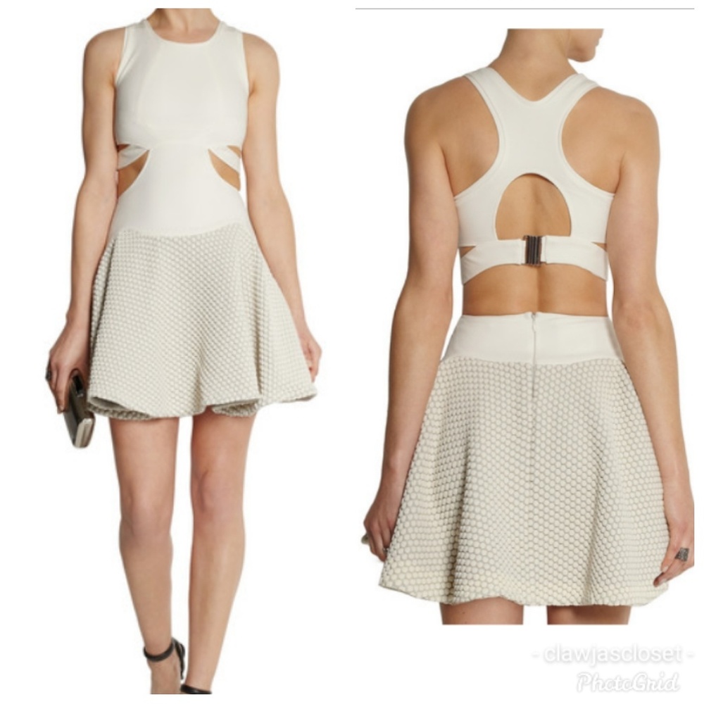 Jay Ahr Cutout Stretch-jersey Mini Dress